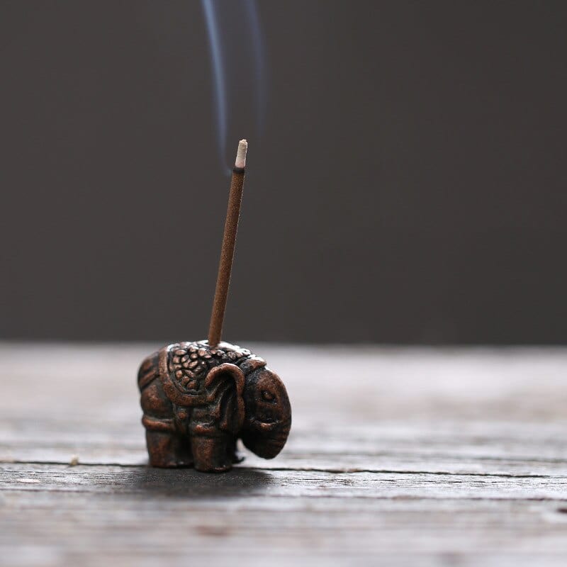 Mini Elephant Incense Stick Holder