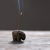 Mini Elephant Incense Stick Holder