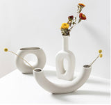 Minimalist White Flower Vases