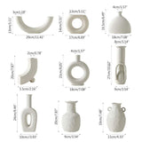 Minimalist White Flower Vases