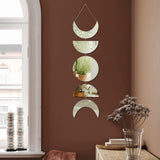 Moon Phase Mirror Wall Hanging