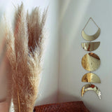 Moon Phase Mirror Wall Hanging