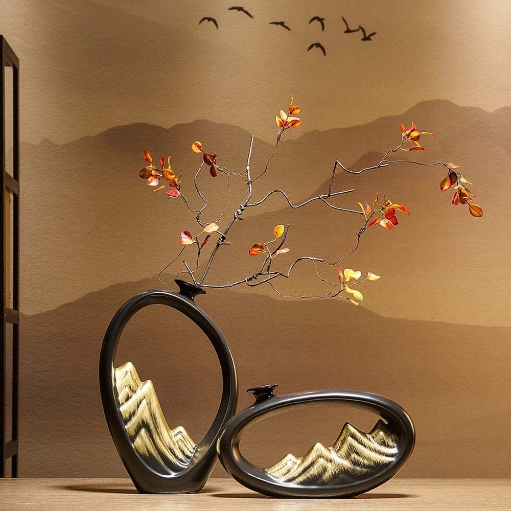 Mountains Feng Shui Wealth Vase