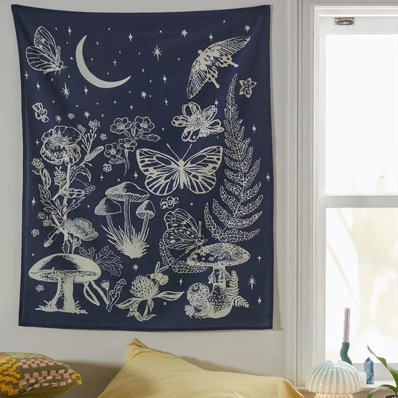 Mushroom Garden Tapestry