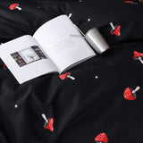 Mushroom Print Duvet Set 3pcs