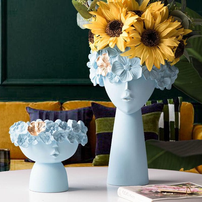 Floral Head Vase