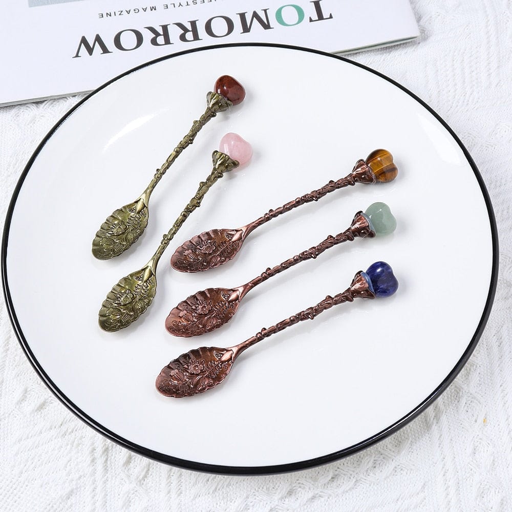 Natural Crystals Spoon Set