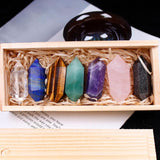 Natural Quartz Crystals Point Wand Gift Box