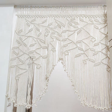 Macrame Leaf Curtain