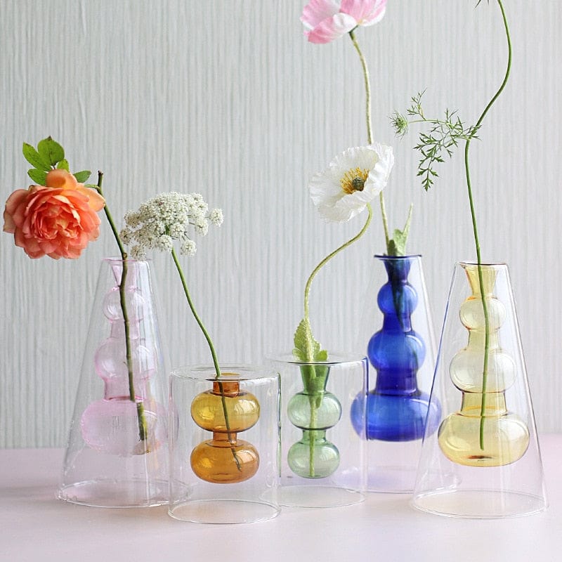 Nordic Hydroponic Transparent Glass Vase