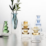 Nordic Hydroponic Transparent Glass Vase