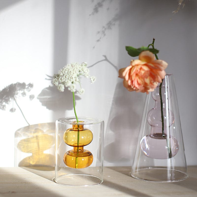 Nordic Hydroponic Transparent Glass Vase