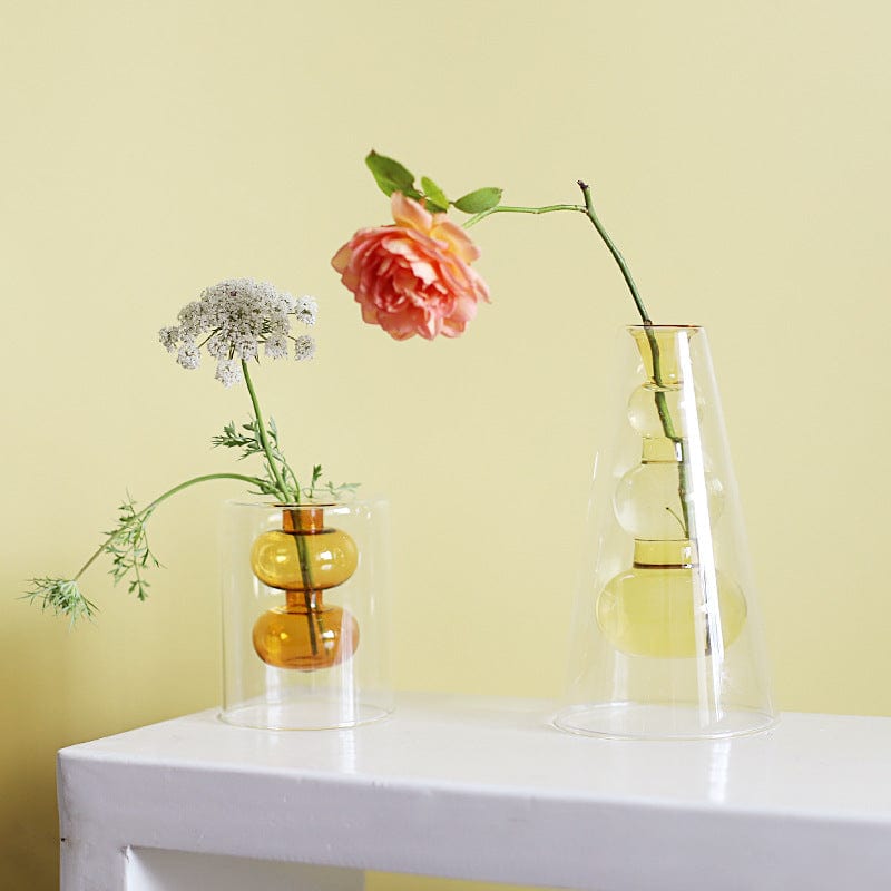 Nordic Hydroponic Transparent Glass Vase