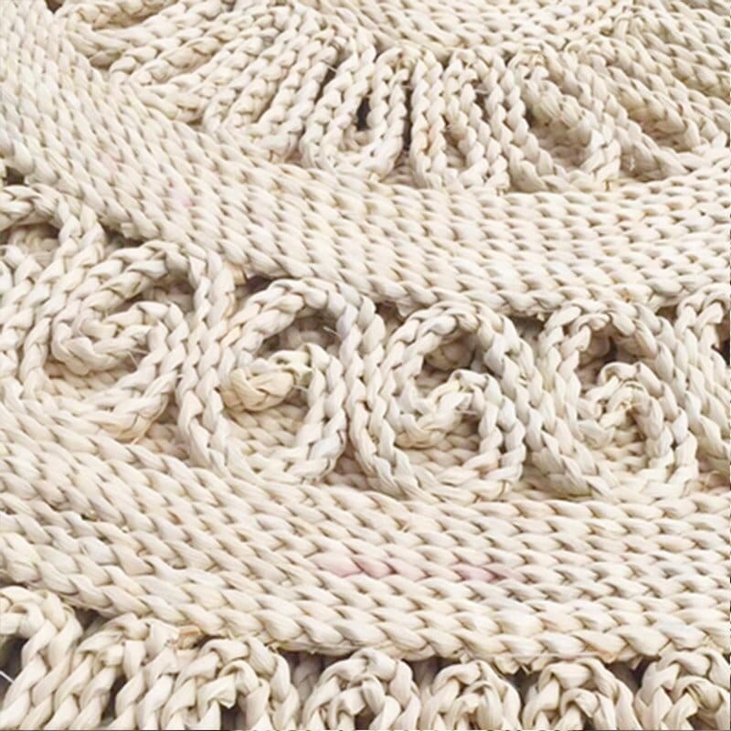 Omelia Round Straw Rug