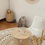 Omelia Round Straw Rug