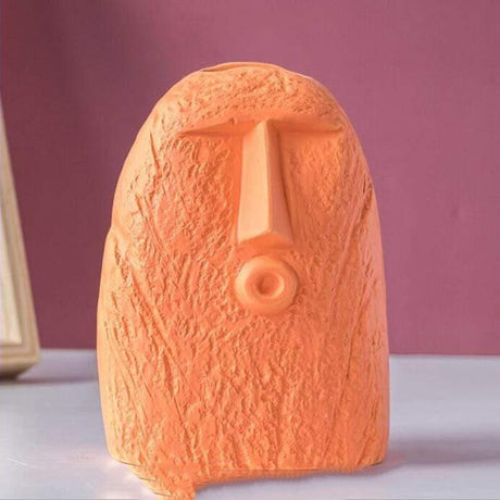 Colored Silly Face Flower Pot