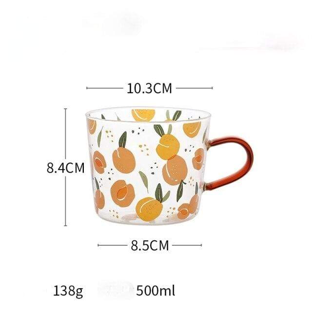 Fruits Coffee Glass Mug