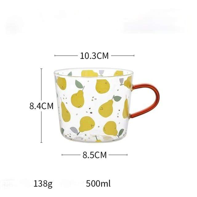 Fruits Coffee Glass Mug