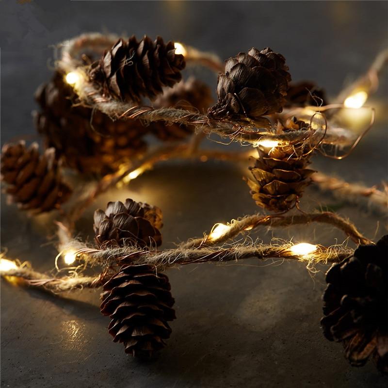 Pine Cones LED Light Decor