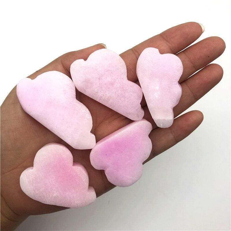 Pink Aragonite Cloud Shaped Stone