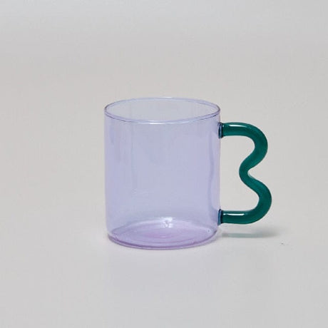 Handmade Wavy Ear Glass Mugs