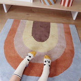 Rainbow Tasseled Rug