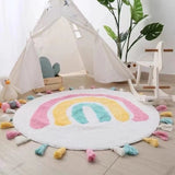 Rainbow Tasseled Rug