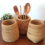 Rattan Bucket Organizer