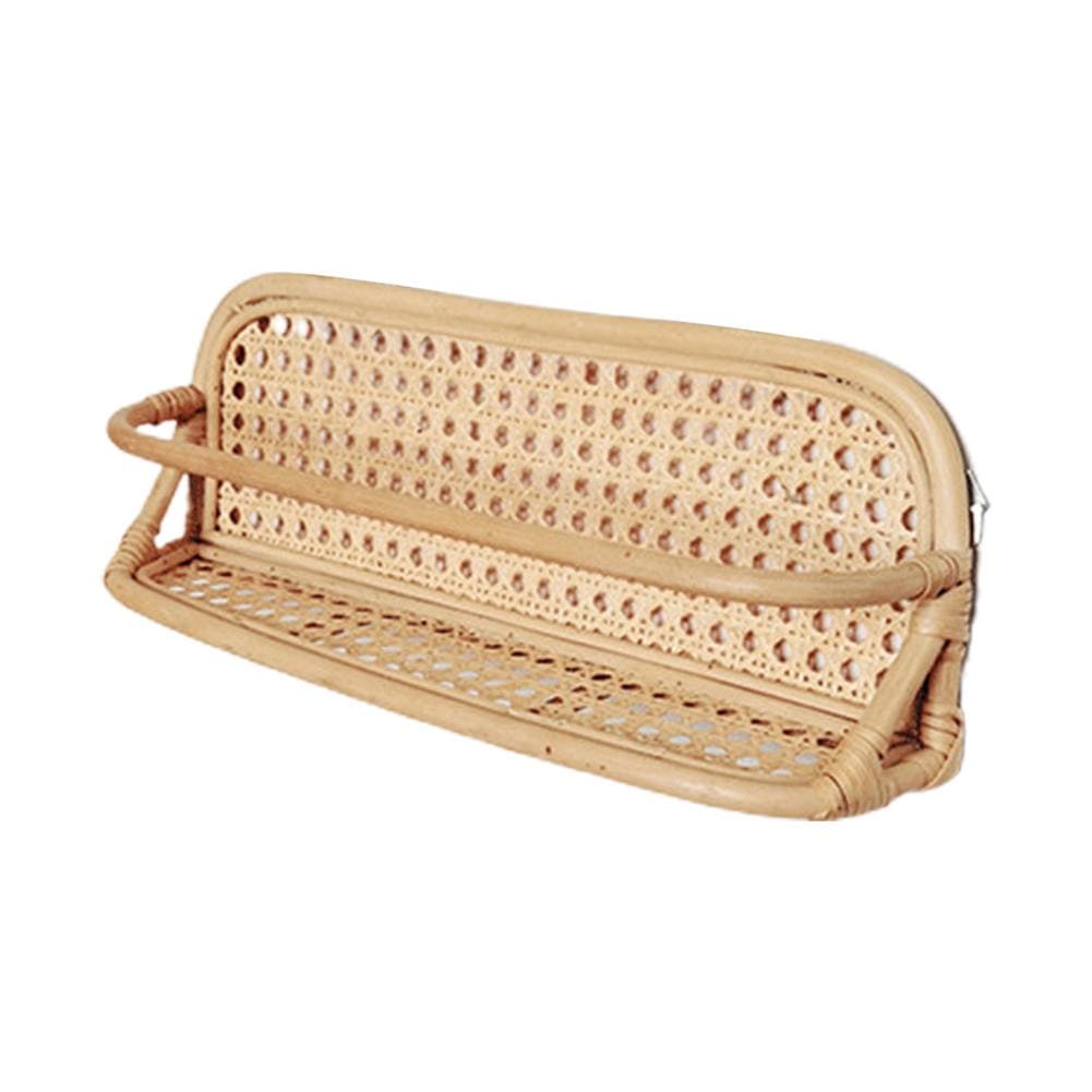 Koa Rattan Display Wall Shelf