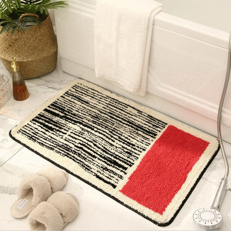 Ultra Soft Striped Bath Mat