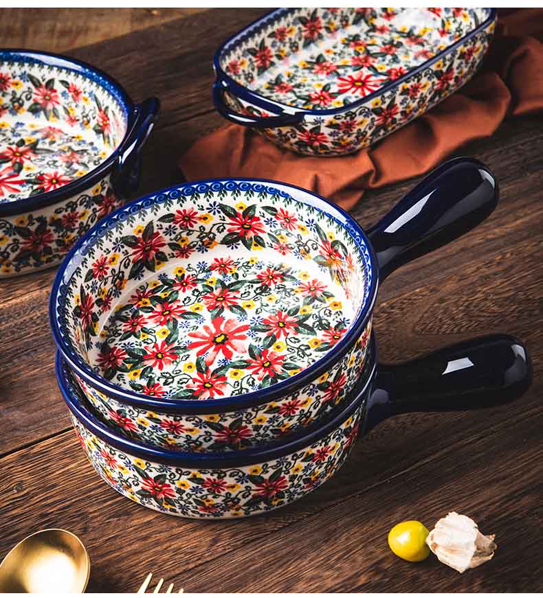 Retro Floral Ceramic Tableware