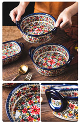 Retro Floral Ceramic Tableware