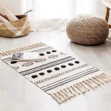 Boho Design Rug with Tassels