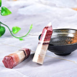 Rhodochrosite Quartz Crystal Point Tower