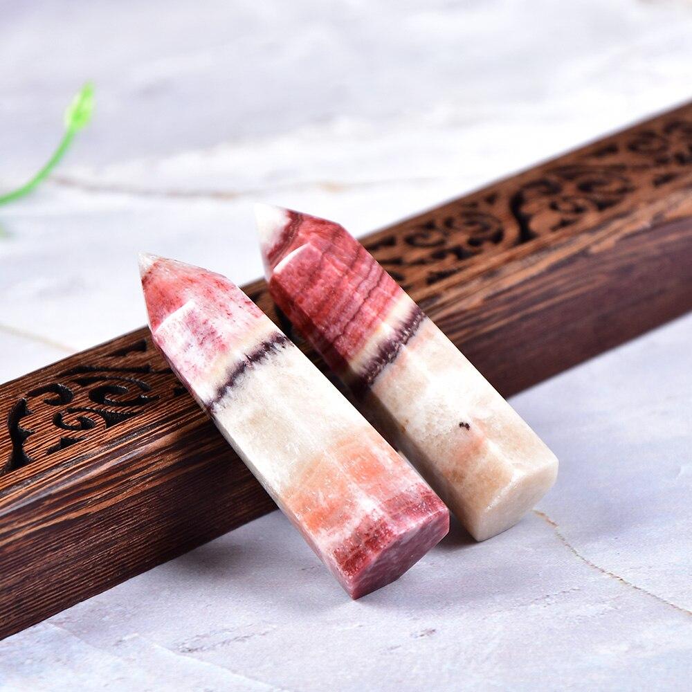 Rhodochrosite Quartz Crystal Point Tower