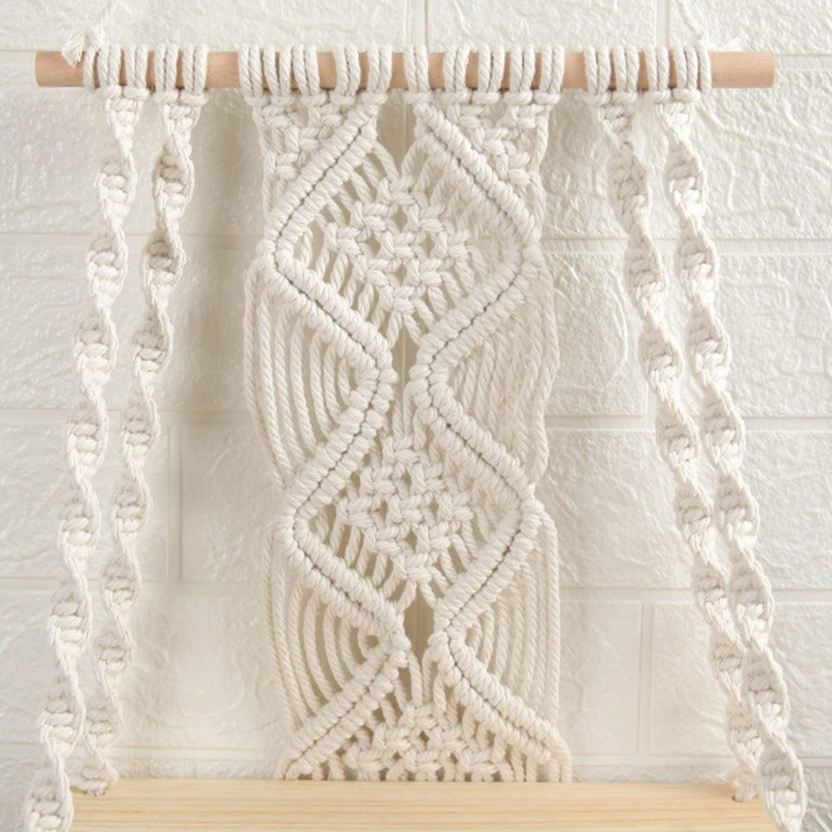 Ria Macrame Tapestry Wall Hanging Shelf