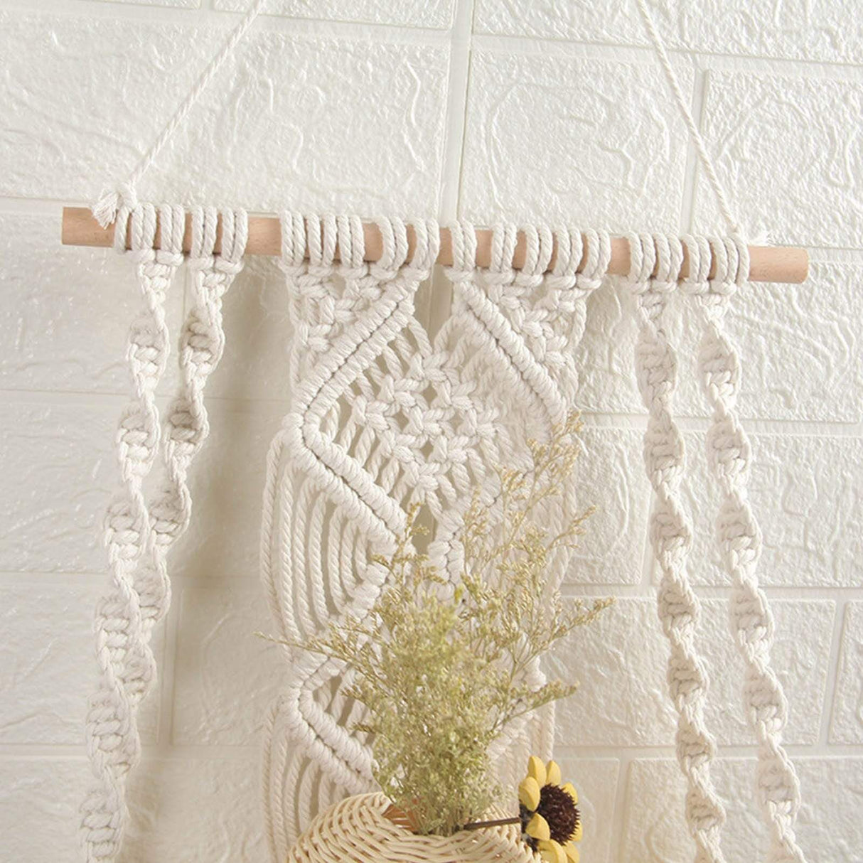 Ria Macrame Tapestry Wall Hanging Shelf