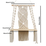 Ria Macrame Tapestry Wall Hanging Shelf