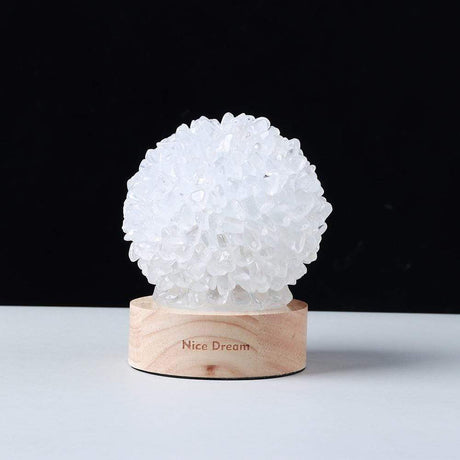 Rock Quartz Crystal Lamp