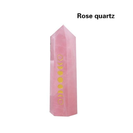 Moon Phases Natural Crystal Wands