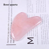 Gua Sha Heart Shaped Crystal Quartz