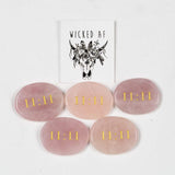 ROSE QUARTZ PALM STONE - 11:11 NUMEROLOGY LUCK STONE