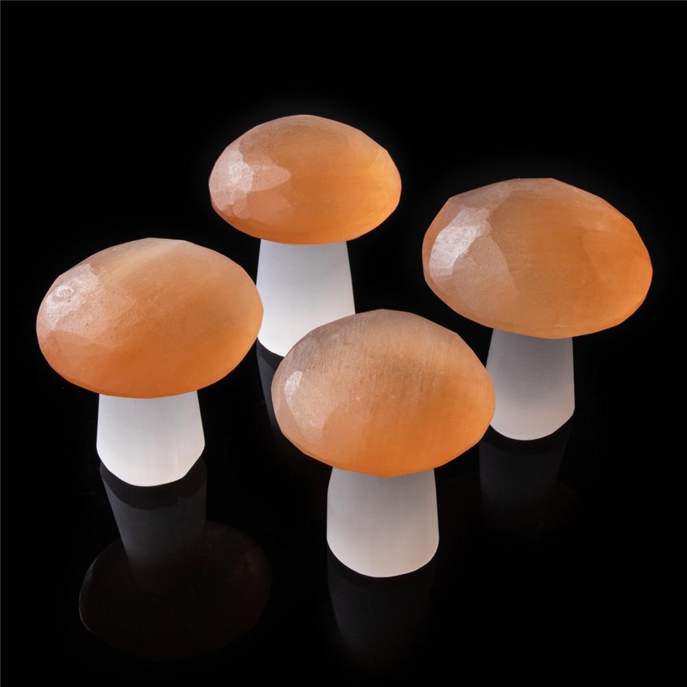 Selenite Mushroom Carving