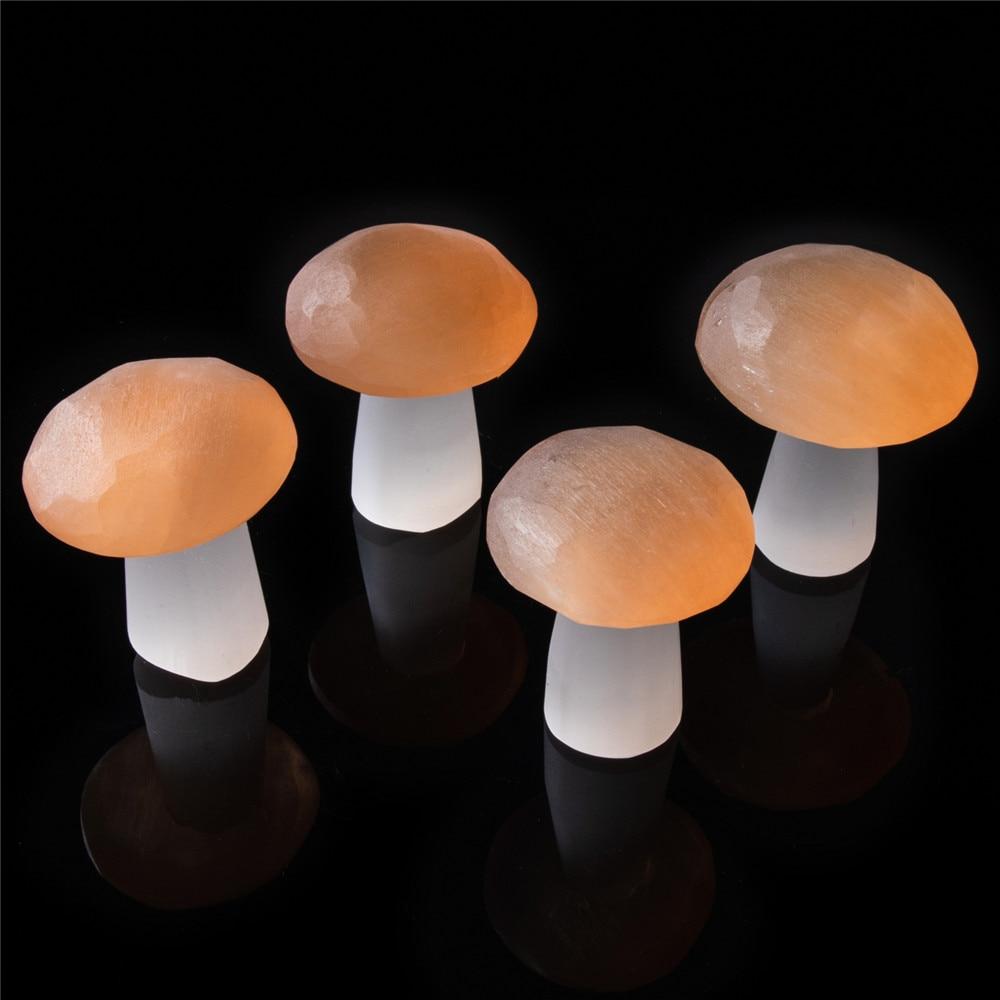 Selenite Mushroom Carving