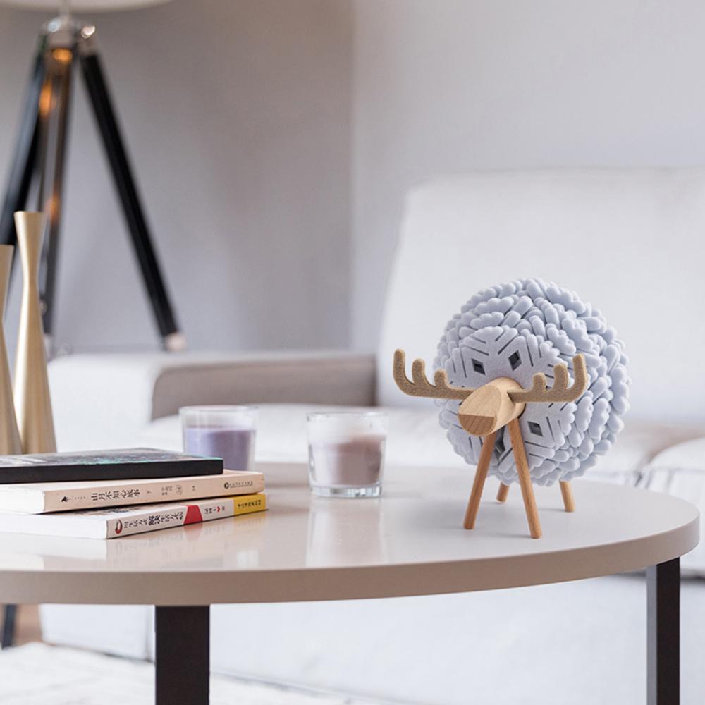 Sheep & Reindeer Snowflake Coasters with Wooden Stand