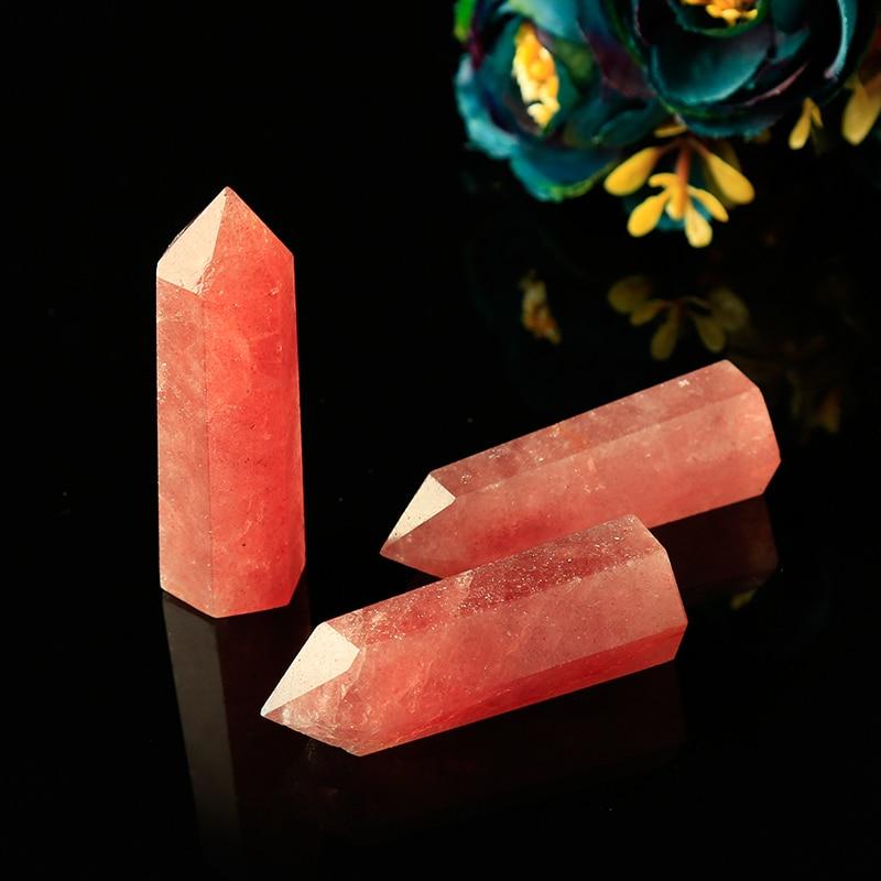 Strawberry Quartz Crystal Point Tower