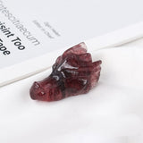 Dragon's Head Crystal Carving