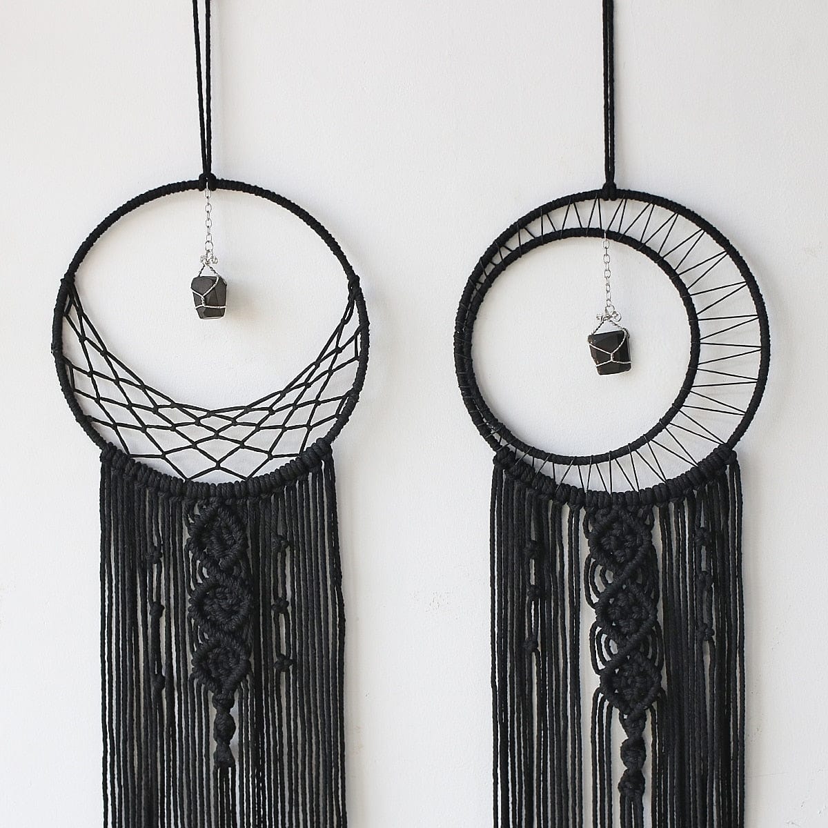 Sun And Moon Black Dream Catcher