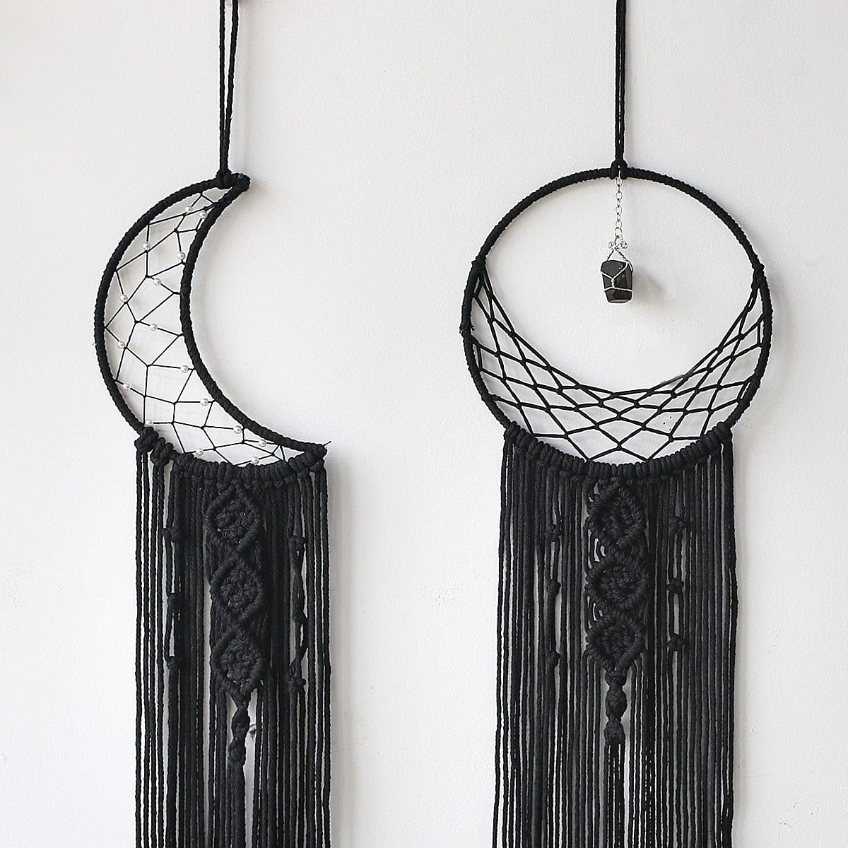 Sun And Moon Black Dream Catcher