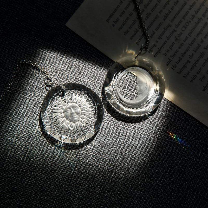 Sun and Moon Crystal Suncatcher